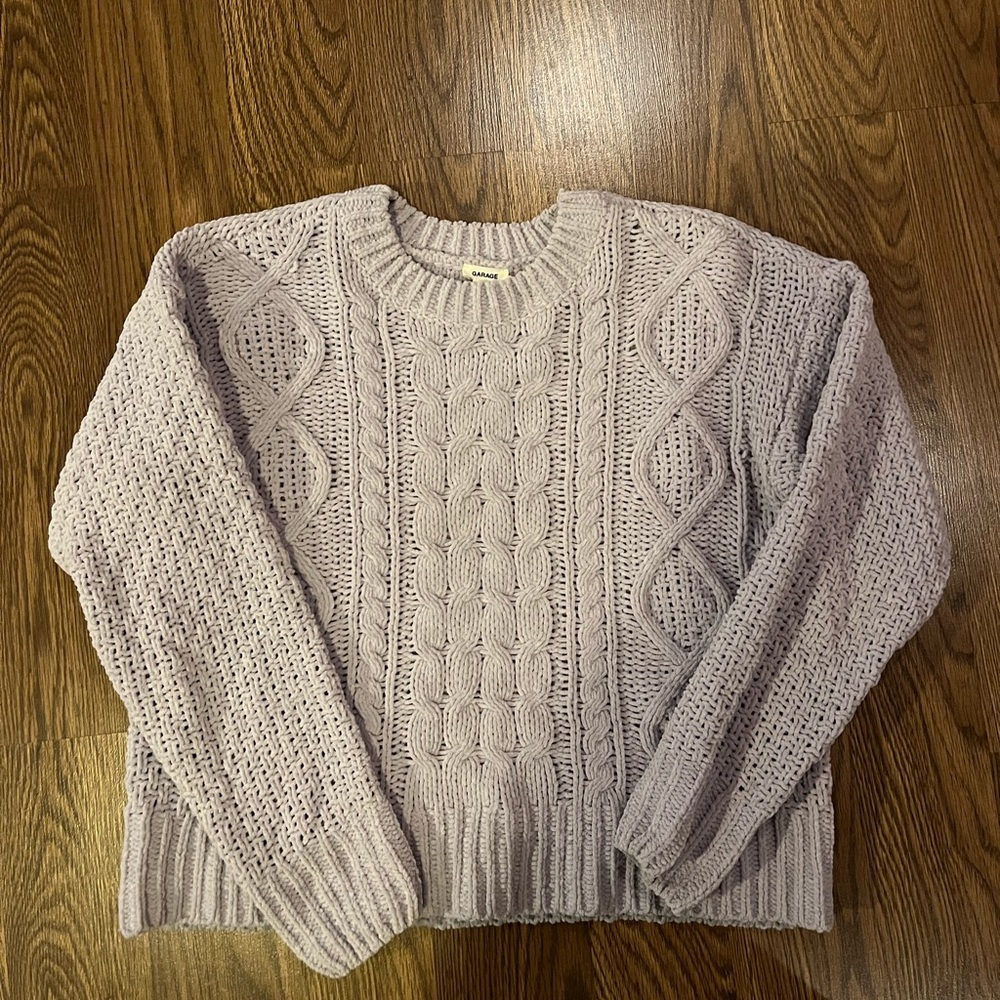 Garage purple knit sweater